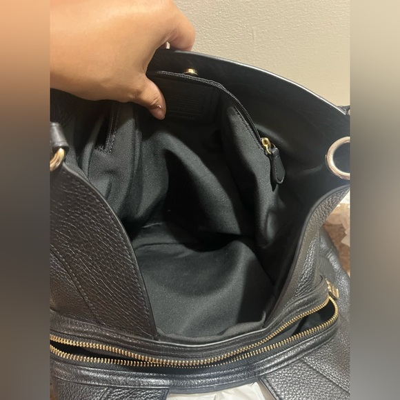 COACH EDDIE 31 PEBBLE GRAIN LEATHER SHOULDER BAG #80268 - Picture 7 of 10